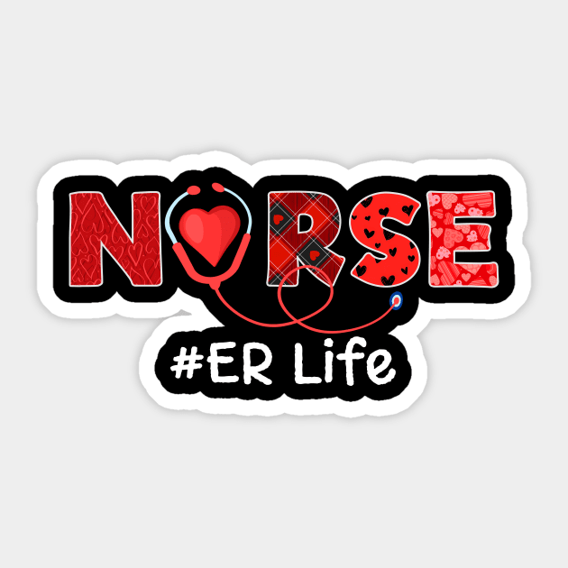 Love Nurse Life Valentines Day Sticker by Quotes NK Tees